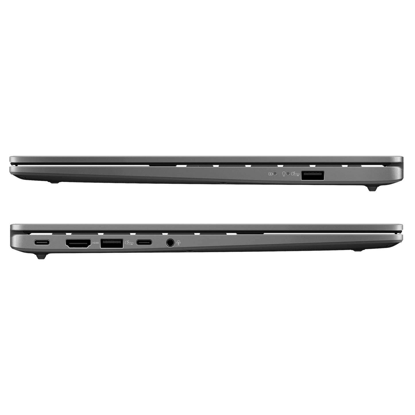 ASUS Vivobook S14 S3407CA-LY057WS Intel Core Ultra 5 Thin & Light Laptop (16GB, 512GB SSD, Windows 11, 14 inch WUXGA IPS Display, MS Office 2024, Matte Gray, 1.40 KG)
