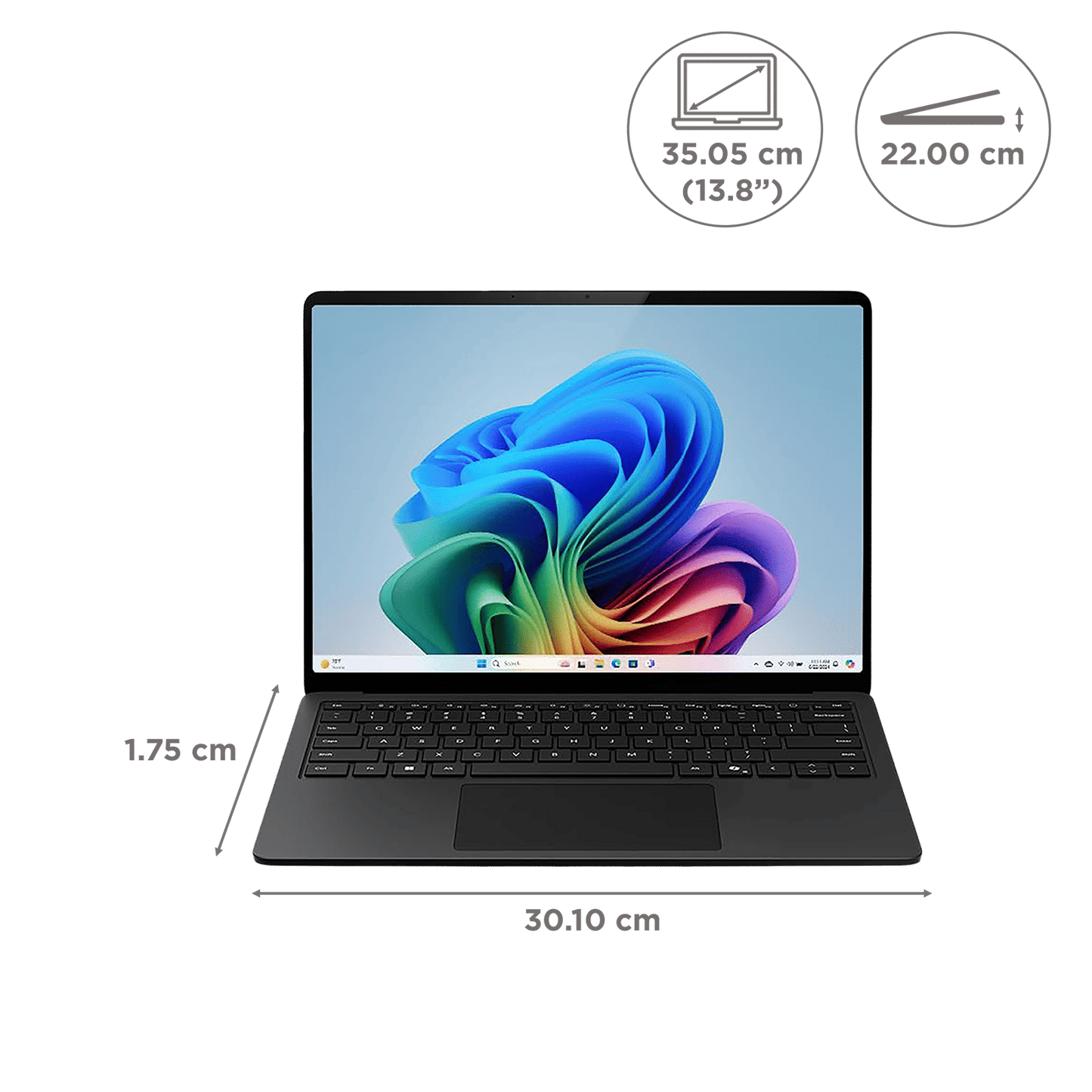 Microsoft Surface 7th Edition Snapdragon X Plus Touchscreen Ultra Thin Laptop (16GB, 512GB SSD, Windows 11 Home, 13.8 inch LCD Display, Black, 1.34 KG)