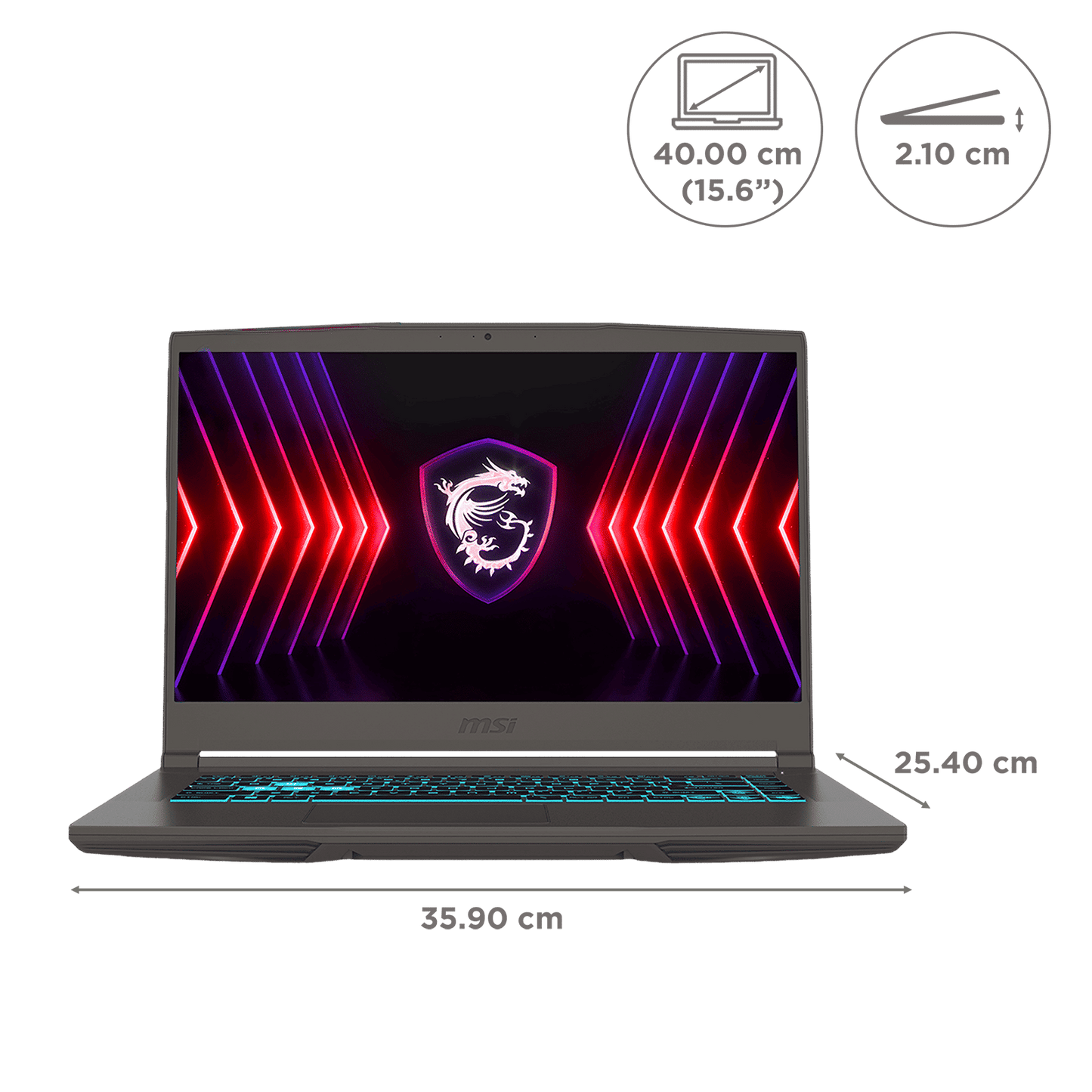 MSI Thin A15 B7UC-611IN AMD Ryzen 5 Gaming Laptop (16GB, 1TB SSD, Windows 11 Home, 4GB Graphics, 15.6 inch 144 Hz Full HD Display, NVIDIA GeForce RTX 3050, MS Office Home 2021, Cosmos Gray, 1.86 KG)