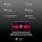 MSI Thin A15 B7UC-611IN AMD Ryzen 5 Gaming Laptop (16GB, 1TB SSD, Windows 11 Home, 4GB Graphics, 15.6 inch 144 Hz Full HD Display, NVIDIA GeForce RTX 3050, MS Office Home 2021, Cosmos Gray, 1.86 KG)