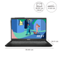 MSI Modern 15 B7M-480IN AMD Ryzen 5 Thin & Light Laptop (16GB, 512GB SSD, Windows 11 Home, 15.6 inch Full HD Display, MS Office Home, Classic Black, 1.75 KG)