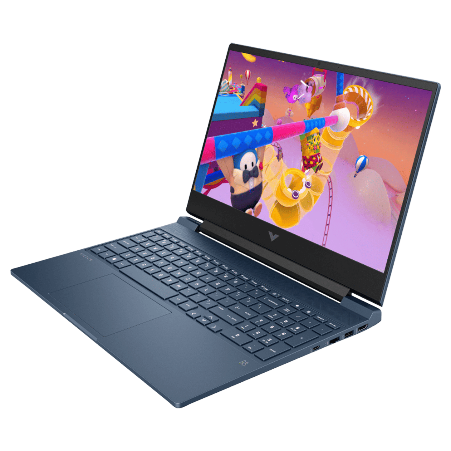 HP Victus 15-fb3123AX AMD Ryzen 7 Gaming Laptop (16GB, 512GB SSD, Windows 11 Home, 4GB Graphics, 15.6 inch 144 Hz Full HD Display, NVIDIA GeForce RTX 2050, MS Office Home 2024, Mica SIlver, 2.29 KG)