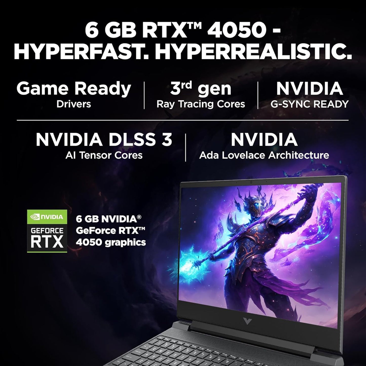 HP Victus 15-fa2104TX Intel Core i7 13th Gen Gaming Laptop (16GB, 512GB SSD, Windows 11 Home, 6GB Graphics, 15.6 inch 144 Hz IPS Full HD Display, NVIDIA GeForce RTX 4050, Mica Silver, 2.29 KG)