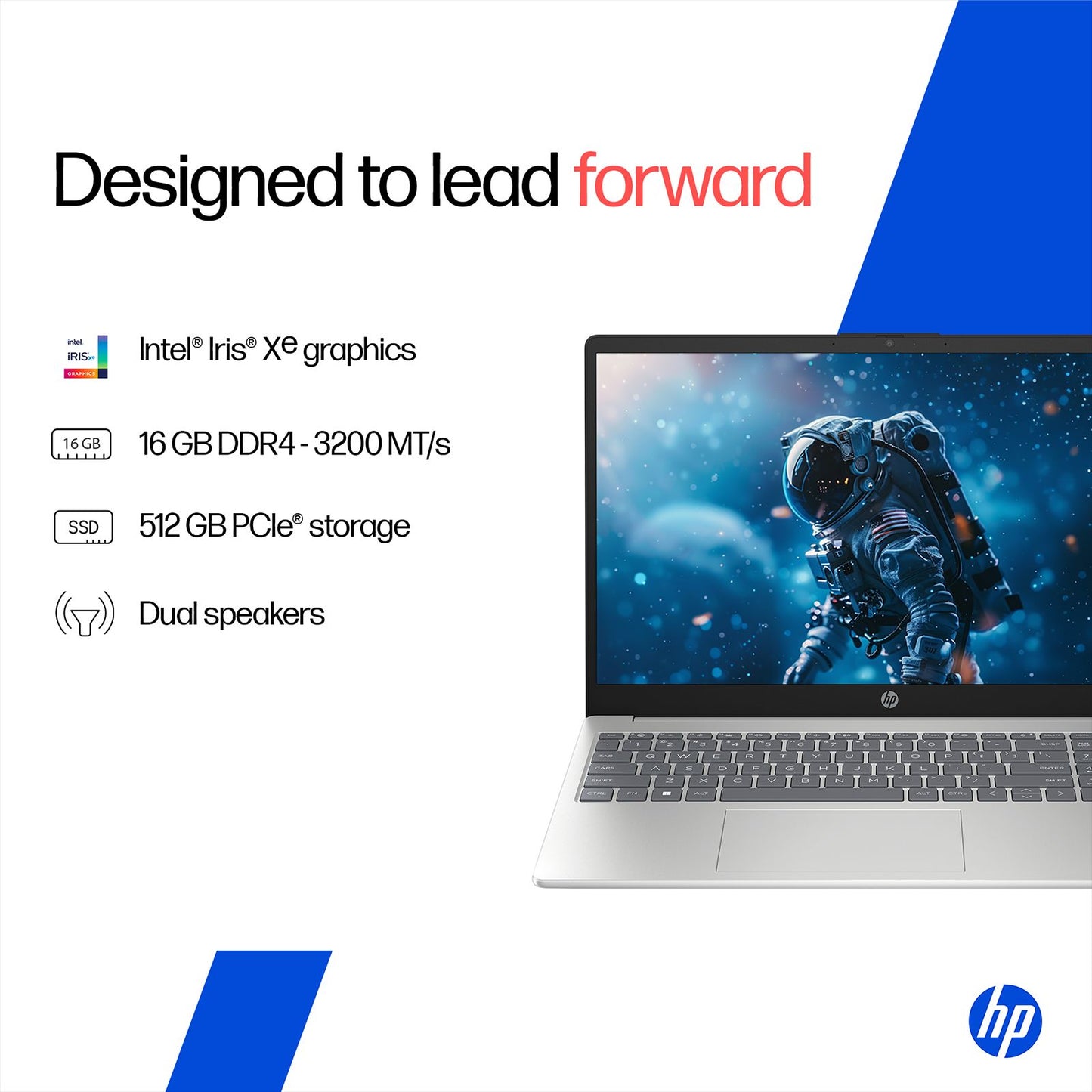 HP 15-fd0664TU Intel Core 5 Thin & Light Laptop (16GB, 512GB SSD, Windows 11 Home, 15.6 inch Full HD Display, MS Office Home 2024, Natural Silver, 1.59 KG)