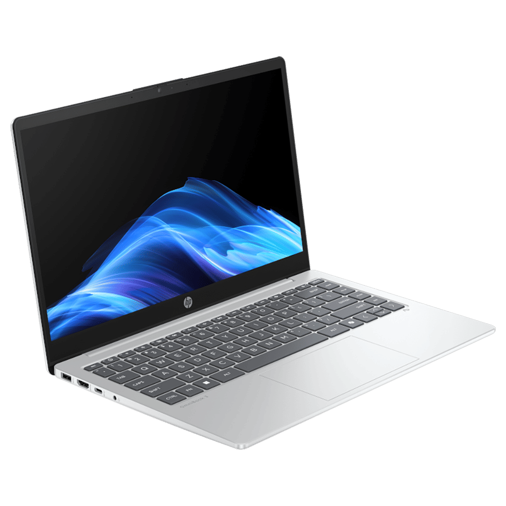 HP OmniBook 3 14-ha0000AU AMD Ryzen AI 5 Thin & Light Laptop (16GB, 512GB SSD, Windows 11 Home, 14 inch Full HD Display, Glacier Silver, 1.47 KG)