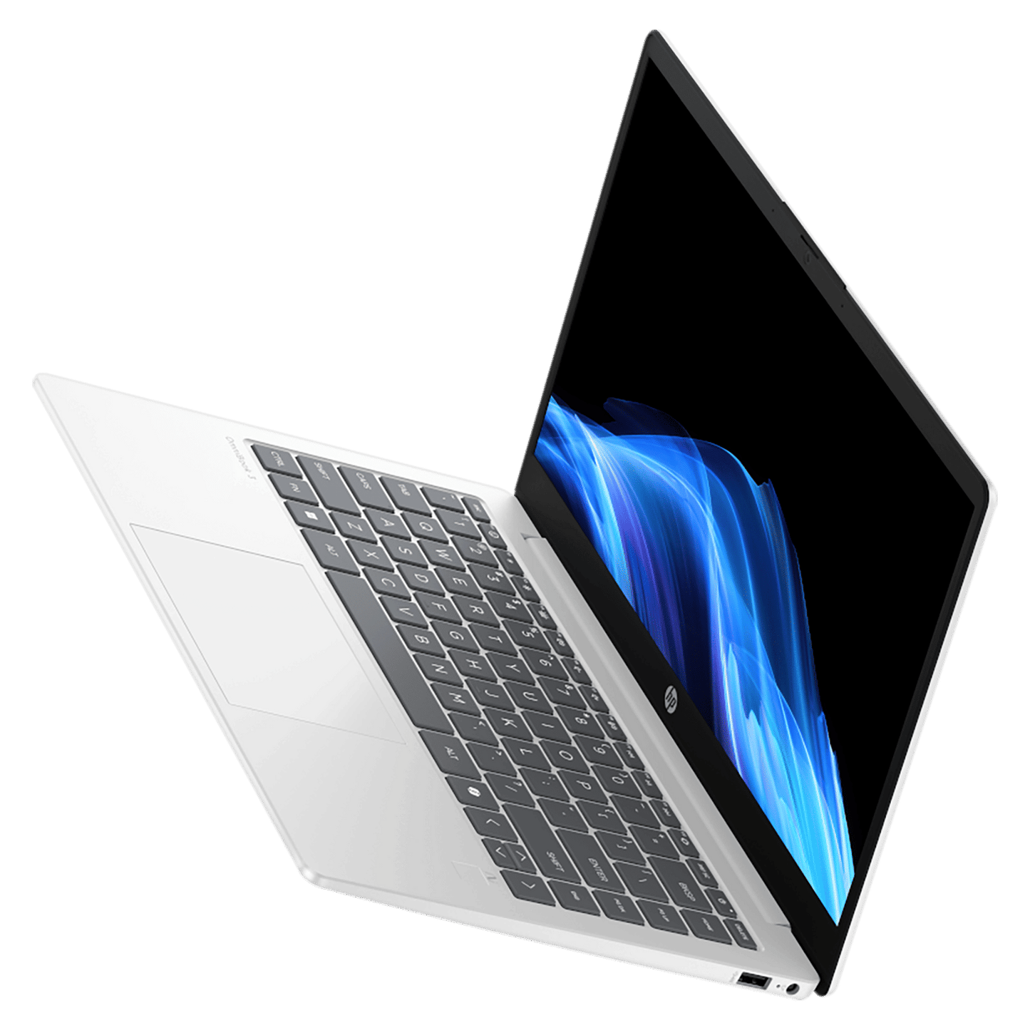 HP OmniBook 3 14-ha0000AU AMD Ryzen AI 5 Thin & Light Laptop (16GB, 512GB SSD, Windows 11 Home, 14 inch Full HD Display, Glacier Silver, 1.47 KG)