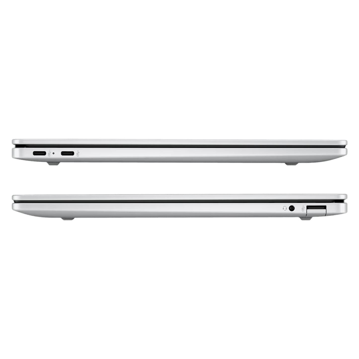 HP OmniBook 5 14-he0015QU Qualcomm Snapdragon X Thing & Light Laptop (16GB, 1TB SSD, Windows 11 Home, 14 inch 2K OLED Display, MS Office Home 2024, Glacier Silver, 1.35 KG)