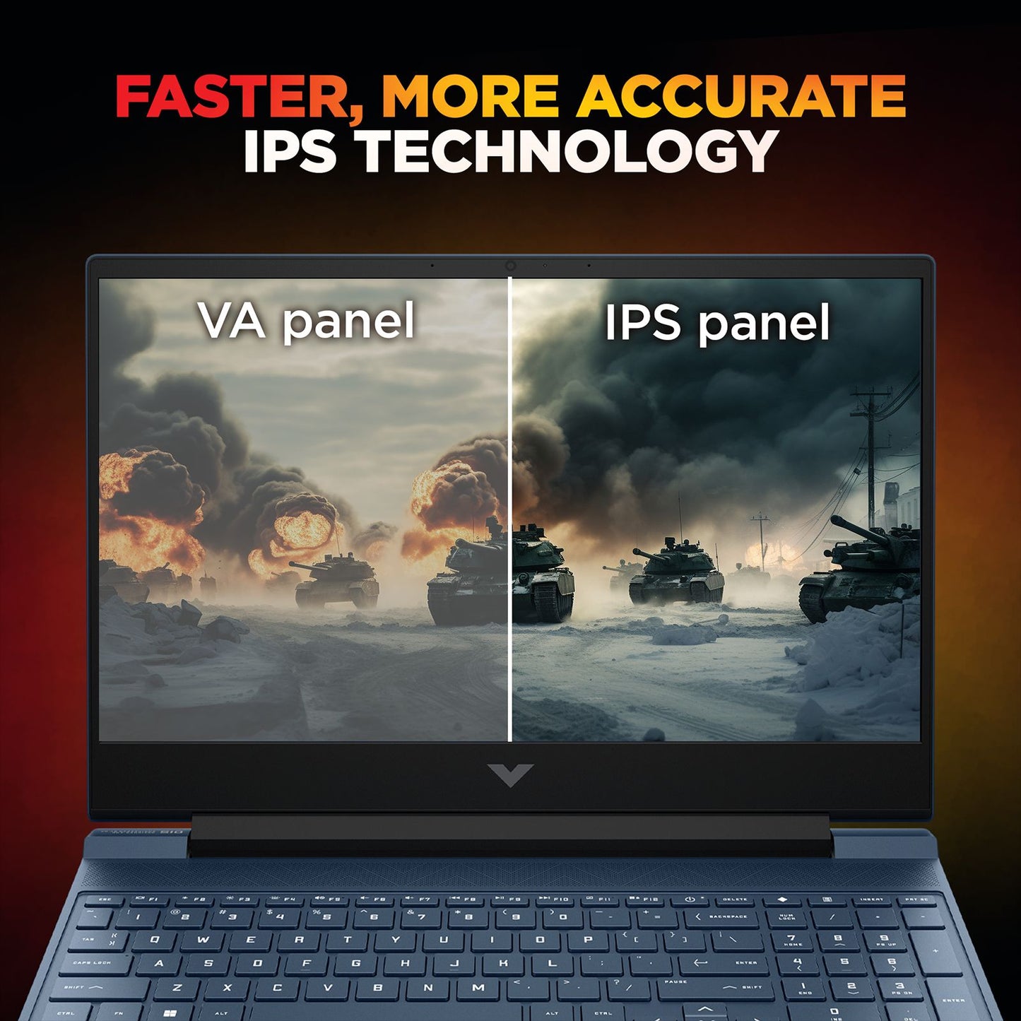 HP Victus 15-fb3162AX AMD Ryzen 7 Gaming Laptop (16GB, 1TB SSD, Windows 11 Home, 6GB Graphics, 15.6 inch 144 Hz Full HD IPS Display, NVIDIA GeForce RTX 4050, Performance Blue, 2.29 KG)