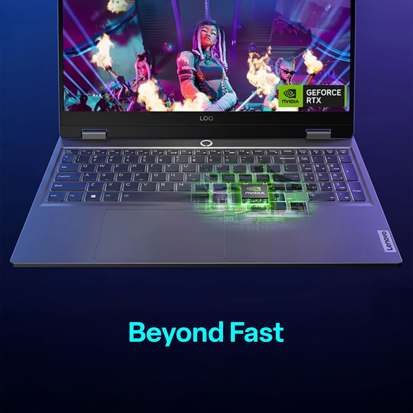 Lenovo LOQ 15IRX9 Intel Core i5 13th Generation Gaming Laptop (16GB, 512GB SSD, Windows 11 Home, 6GB Graphics, 15.6 Inch 144 Hz Full HD IPS Display , NVIDIA GeForce RTX 3050, MS Office Home 2024, Luna Grey, 2.38 KG