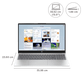 HP 15-fc0552AU AMD Ryzen 3 Thin & Light Laptop (8GB, 512GB SSD, Windows 11 Home, 15.6 inch Full HD Display, Natural Silver, 1.59 KG)