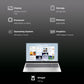 HP 15-fc0552AU AMD Ryzen 3 Thin & Light Laptop (8GB, 512GB SSD, Windows 11 Home, 15.6 inch Full HD Display, Natural Silver, 1.59 KG)