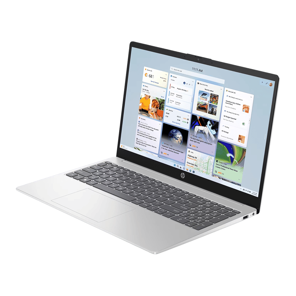 HP 15-fc0552AU AMD Ryzen 3 Thin & Light Laptop (8GB, 512GB SSD, Windows 11 Home, 15.6 inch Full HD Display, Natural Silver, 1.59 KG)
