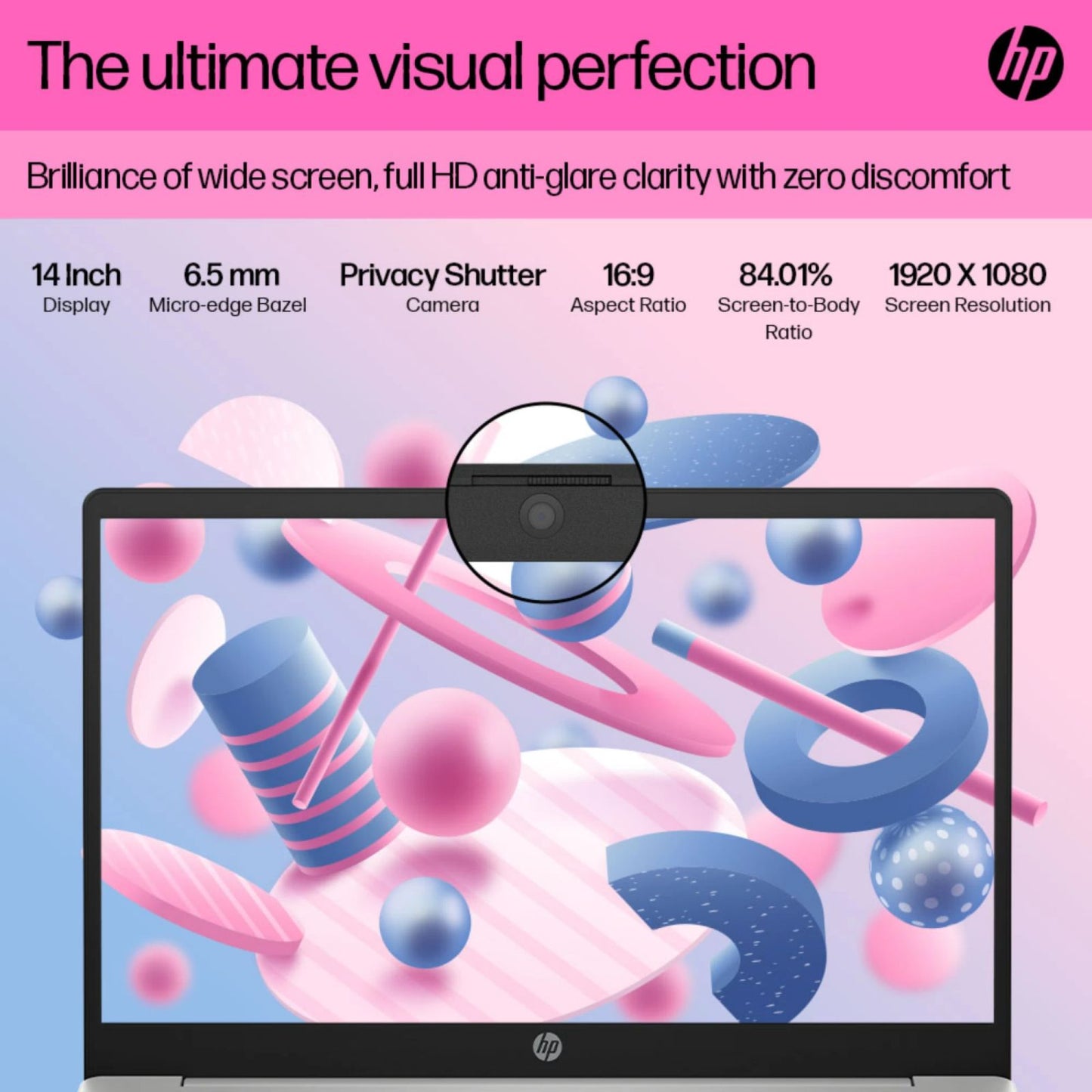 HP 14-em0243AU AMD Ryzen 3 Thin & Light Laptop (8GB, 512GB SSD, Windows 11 Home, 14 inch Full HD Display, Natural Silver, 1.40 KG)