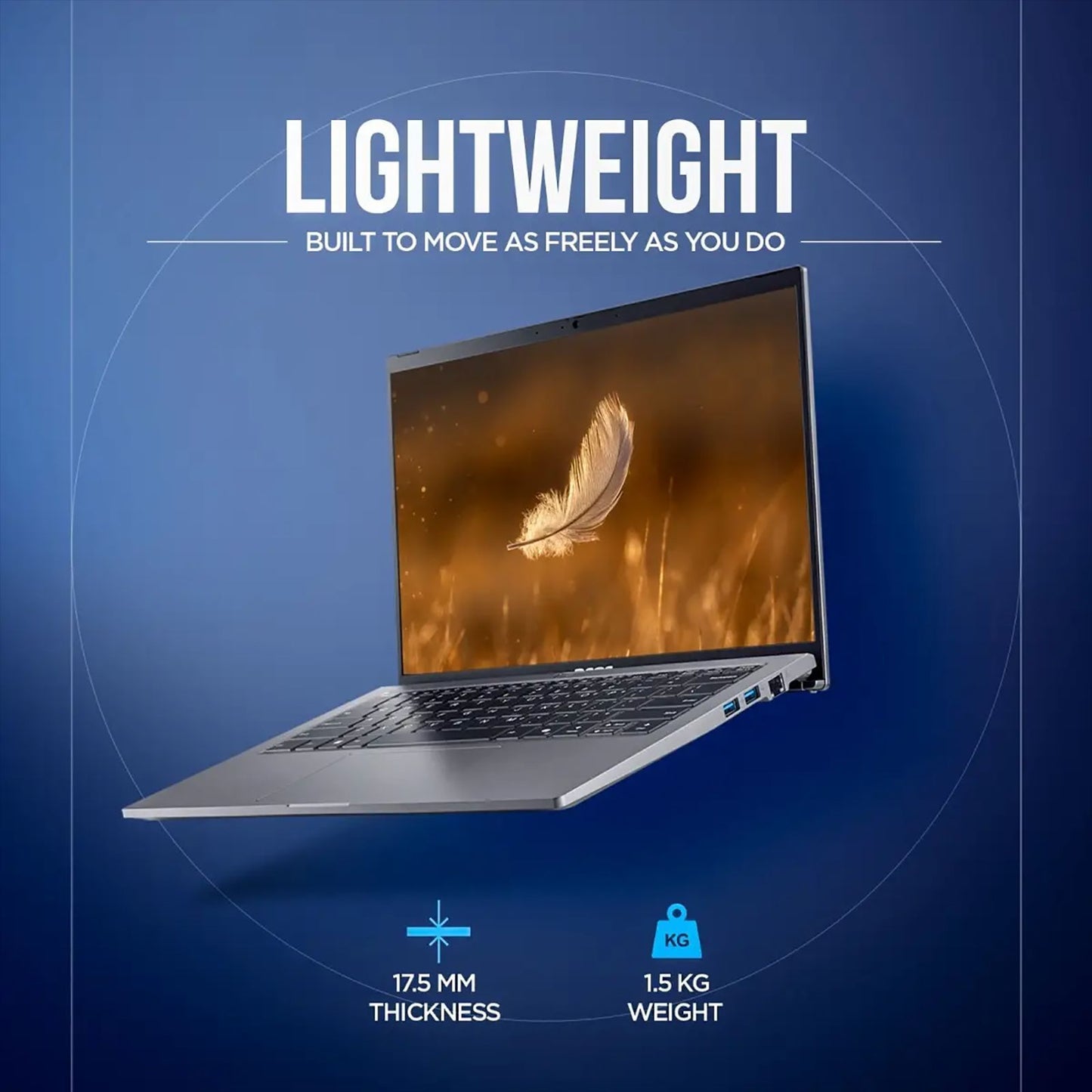 Acer Aspire Go 14 Intel Core Ultra 5 Thin & Light Laptop (16GB, 512GB SSD, Windows 11 Home, 14 inch WUXGA IPS Display, MS Office, Steel Gray, 1.5 KG)
