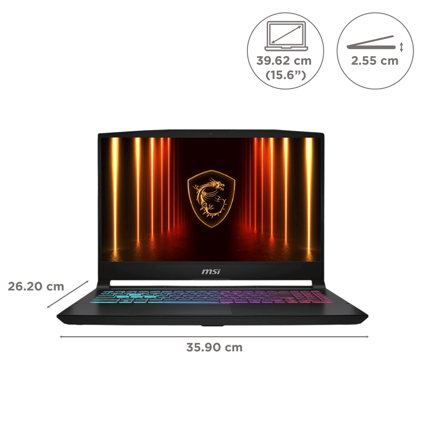 MSI Katana 15 HX B14WFK-641IN Intel Core i5 14th Gen Gaming Laptop (16GB, 1TB SSD, Windows 11 Home, 8GB Graphics, 15.6 inch 144 Hz Full HD Display, NVIDIA GeForce RTX 5060, MS Office Home 2024, Black, 2.40 KG)