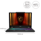 MSI Cyborg 15 B2RWEKG-247IN Intel Core 7 Gaming Laptop (16GB, 1TB SSD, Windows 11 Home, 8GB Graphics, 15.6 inch 144 Hz Full HD Display, NVIDIA GeForce RTX 5050, MS Office Home 2024, Translucent Black, 1.95 KG)