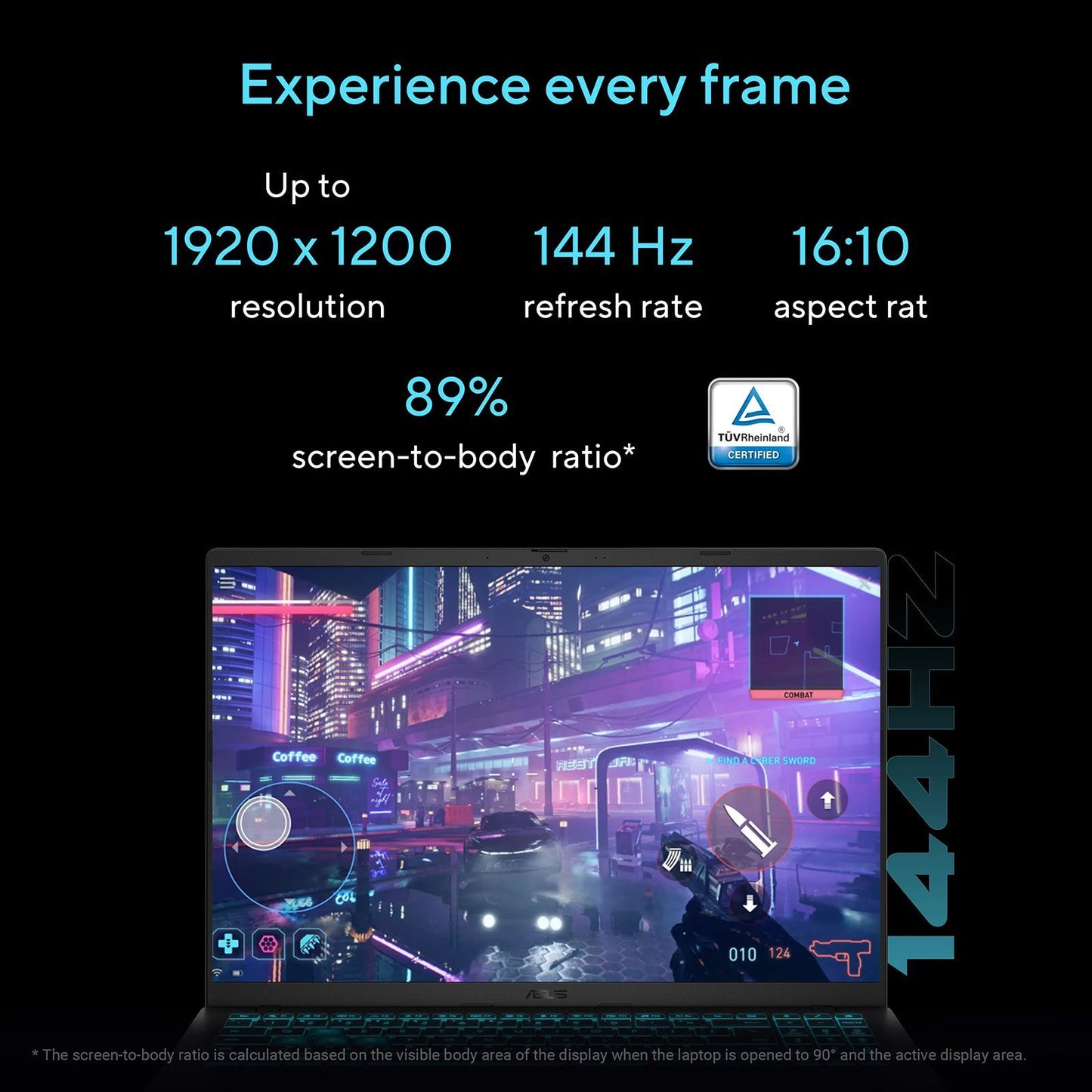 ASUS V16 V3607VU-RP550WS Intel Core 5 Gaming Laptop (16GB, 512GB SSD, Windows 11 Home, 6GB Graphics, 16 inch 144 Hz WUXGA IPS Display, NVIDIA GeForce RTX 4050, MS Office Home 2024, Black, 1.95 KG)