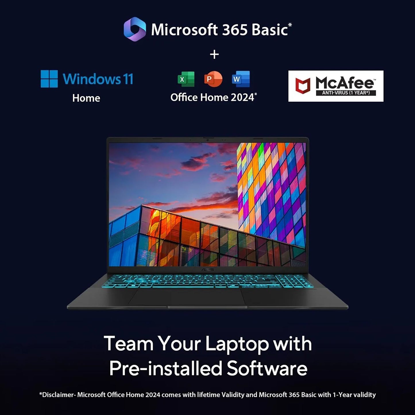 ASUS V16 V3607VU-RP550WS Intel Core 5 Gaming Laptop (16GB, 512GB SSD, Windows 11 Home, 6GB Graphics, 16 inch 144 Hz WUXGA IPS Display, NVIDIA GeForce RTX 4050, MS Office Home 2024, Black, 1.95 KG)