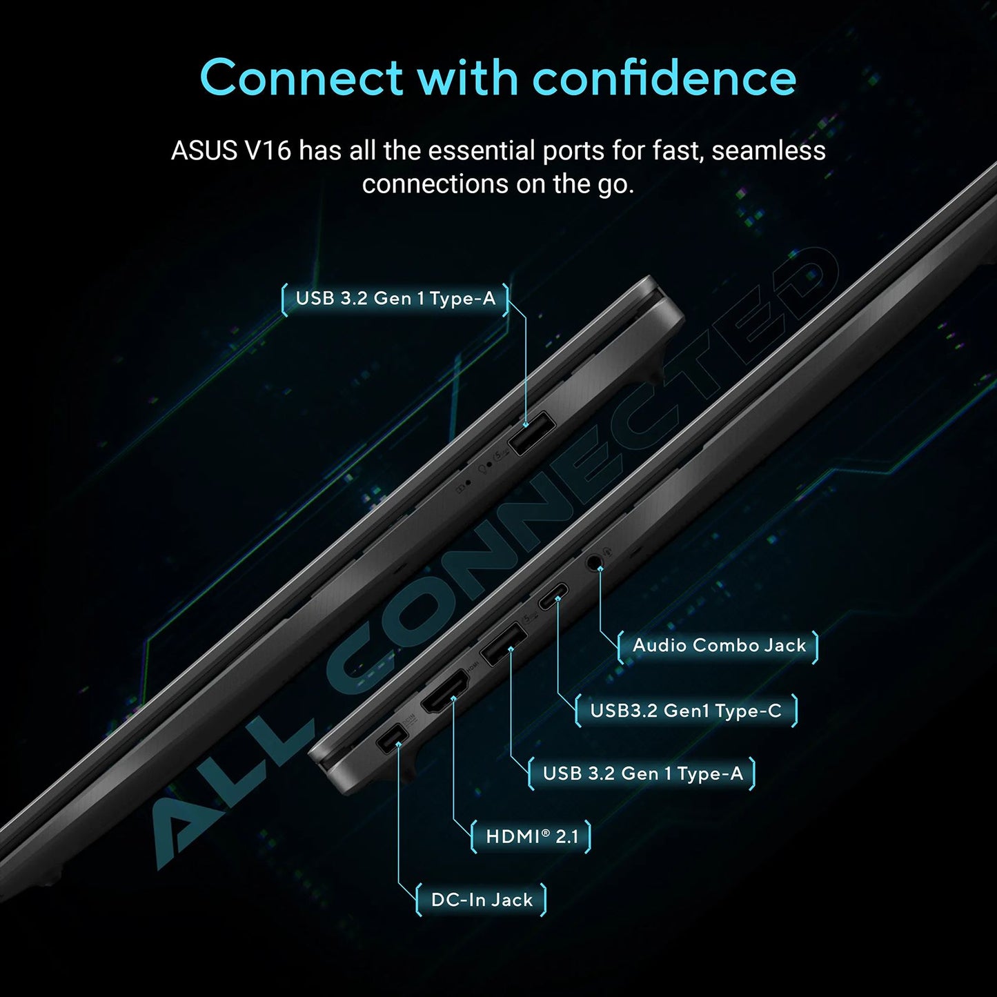 ASUS V16 V3607VU-RP550WS Intel Core 5 Gaming Laptop (16GB, 512GB SSD, Windows 11 Home, 6GB Graphics, 16 inch 144 Hz WUXGA IPS Display, NVIDIA GeForce RTX 4050, MS Office Home 2024, Black, 1.95 KG)