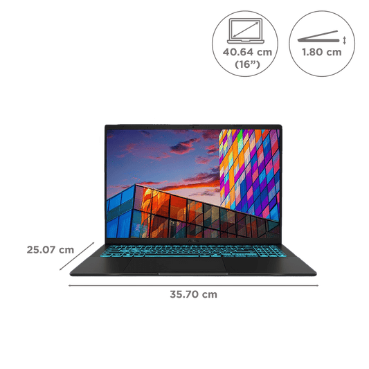 ASUS V16 V3607VH-RP038WS Intel Core 7 Gaming Laptop (16GB, 512GB SSD, Windows 11 Home, 8GB Graphics, 16 inch 144 Hz WUXGA Display, NVIDIA GeForce RTX 5050, MS Office Home 2024, Black, 1.95 KG)