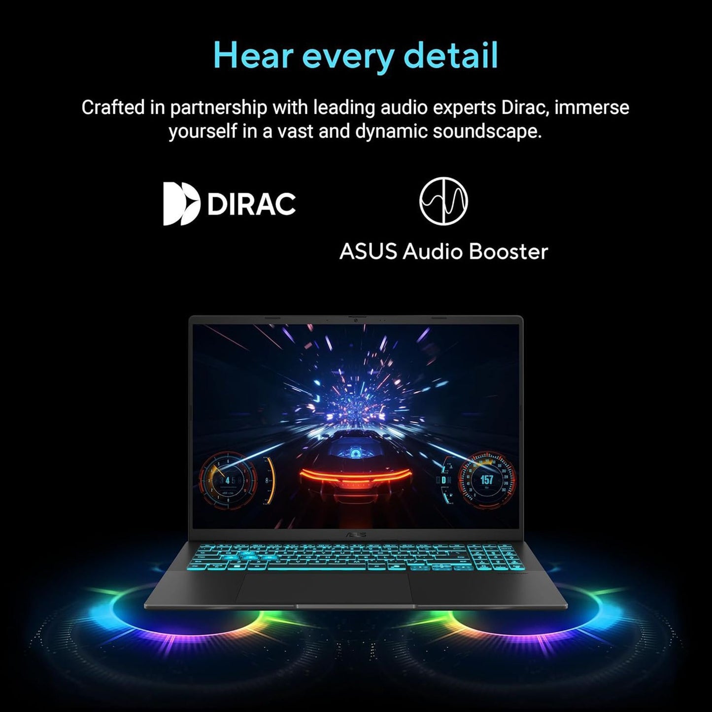 ASUS V16 V3607VM-RP057WS Intel Core 7 Gaming Laptop (16GB, 512GB SSD, Windows 11 Home, 8GB Graphics, 16 inch 144 Hz WUXGA Display, NVIDIA GeForce RTX 5060, MS Office Home 2024, Black, 1.95 KG)