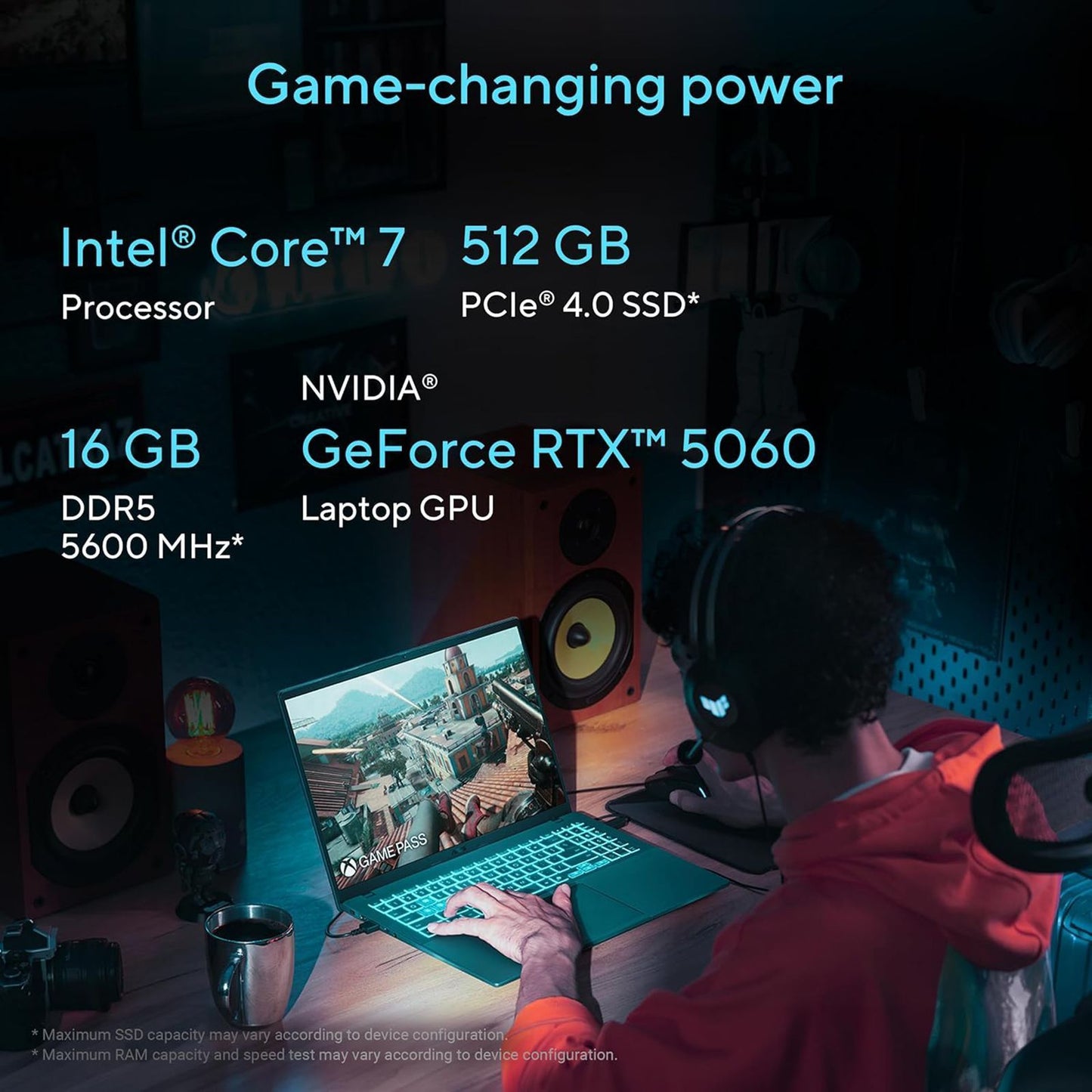 ASUS V16 V3607VM-RP057WS Intel Core 7 Gaming Laptop (16GB, 512GB SSD, Windows 11 Home, 8GB Graphics, 16 inch 144 Hz WUXGA Display, NVIDIA GeForce RTX 5060, MS Office Home 2024, Black, 1.95 KG)