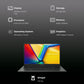 ASUS Vivobook Go 15 E1504FA-NJ5542WS AMD Ryzen 5 Thin & Light Laptop (16GB, 512GB SSD, Windows 11 Home, 15.6 inch Full HD Display, MS Office Home 2024, Mixed Black, 1.63 KG)