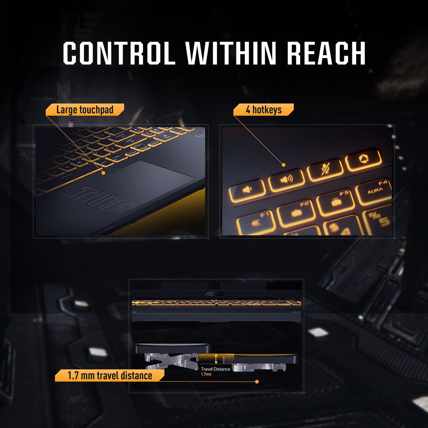 ASUS TUF F16 FX677VU-RL055WS Intel Core 5 Gaming Laptop (16GB, 512GB SSD, Windows 11 Home, 6GB Graphics, 16 inch 144 Hz FHD+ WUXGA Display, NVIDIA GeForce RTX 4050, MS Office Home 2024, Mecha Gray, 2.20 KG)