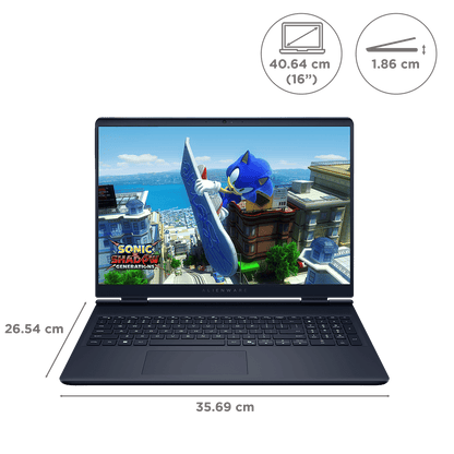 DELL Alienware 16 Aurora Intel Core 7 Gaming Laptop (16GB, 1TB SSD, Windows 11 Home, 8GB Graphics, 16 inch 120 Hz QHD+ WQXGA Display, NVIDIA GeForce RTX 5050, MS Office Home 2024, Interstellar Indigo, 2.57 KG)