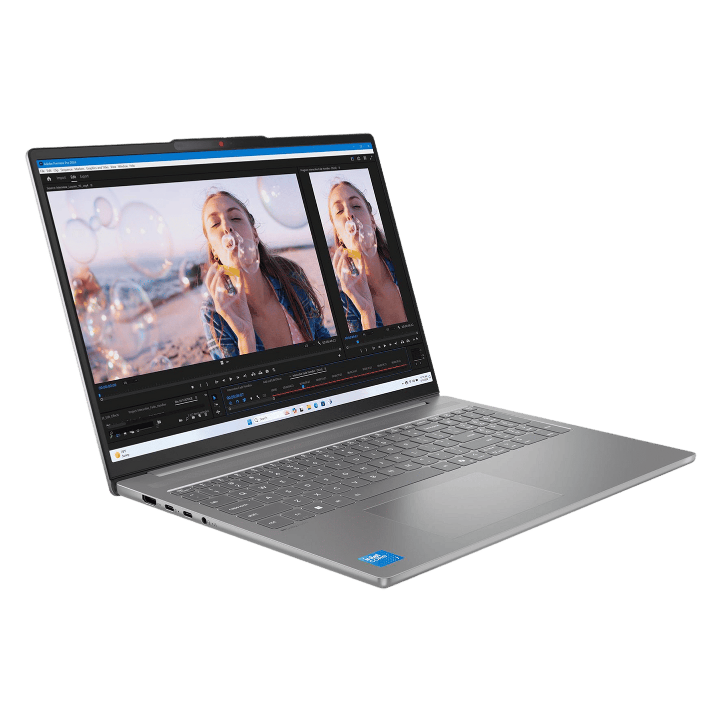 Lenovo IdeaPad Slim 5 16IRH10R Intel Core 5 Thin & Light Laptop (16GB, 512GB SSD, Windows 11 Home, 16 inch WUXGA IPS Display, MS Office Home 2024, Luna Grey, 1.85 KG)