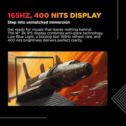 HP OMEN 16-am0241TX Intel Core i7 14th Gen Gaming Laptop (24GB, 1TB SSD, Windows 11 Home, 8GB Graphics, 16 inch 165 Hz 2K IPS Display, NVIDIA GeForce RTX 5050, MS Office Home 2024, Shadow Black, 2.43 KG)