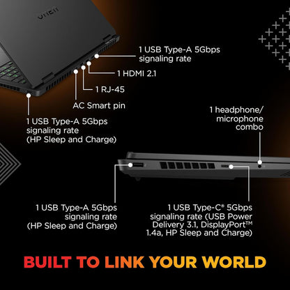 HP OMEN 16-am0241TX Intel Core i7 14th Gen Gaming Laptop (24GB, 1TB SSD, Windows 11 Home, 8GB Graphics, 16 inch 165 Hz 2K IPS Display, NVIDIA GeForce RTX 5050, MS Office Home 2024, Shadow Black, 2.43 KG)