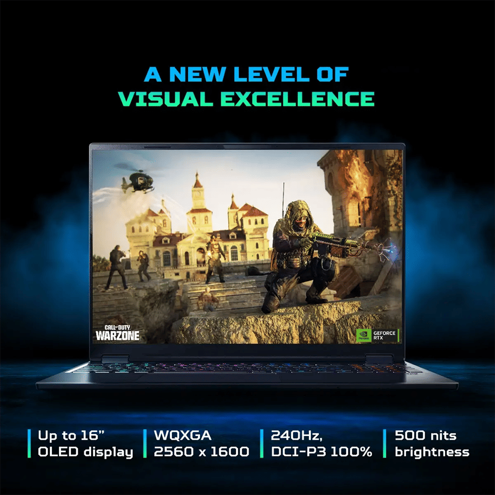 Acer Predator Helios Neo 16S PHN16S-71 Intel Core Ultra 7 Gaming Laptop (16GB, 1TB SSD, Windows 11 Home, 8GB Graphics, 16 inch 240 Hz OLED Display, NVIDIA GeForce RTX 5060, Abyssal Black, 2.3 KG)