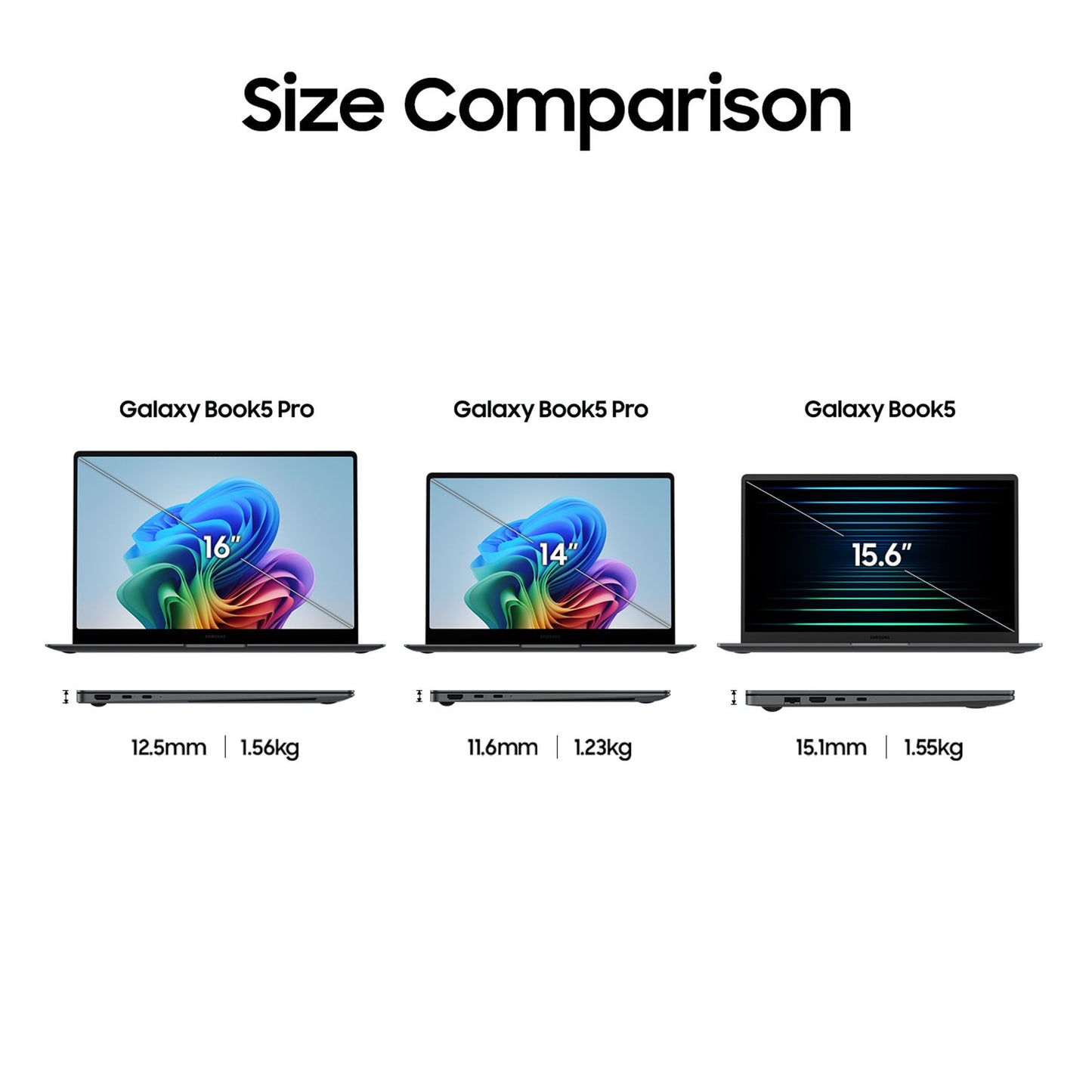 SAMSUNG Galaxy Book5 Intel Core Ultra 7 Thin & Light Laptop (16GB, 512GB SSD, Windows 11 Home, 15.6 inch Full HD IPS Display, MS Office Home 2024, Gray, 1.55 KG)