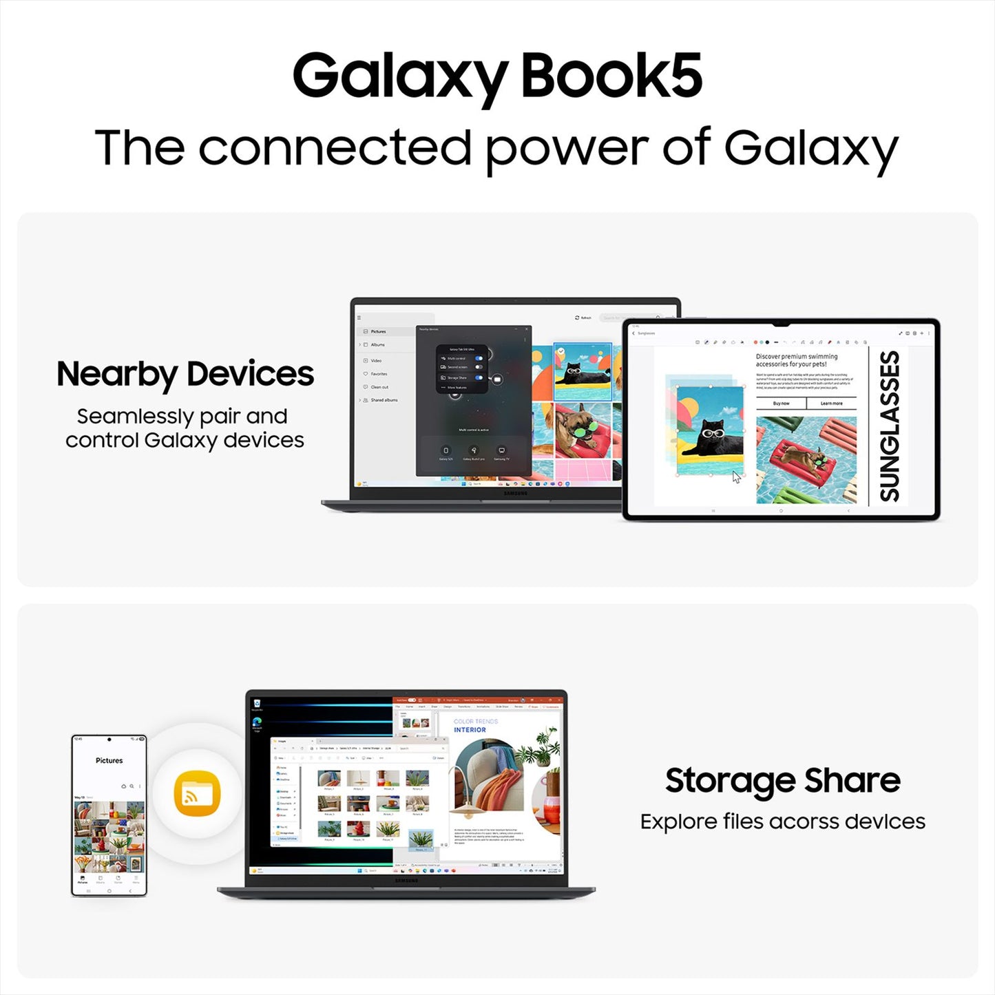 SAMSUNG Galaxy Book5 Intel Core Ultra 7 Thin & Light Laptop (16GB, 1TB SSD, Windows 11 Home, 15.6 inch Full HD IPS Display, MS Office Home 2024, Gray, 1.55 KG)