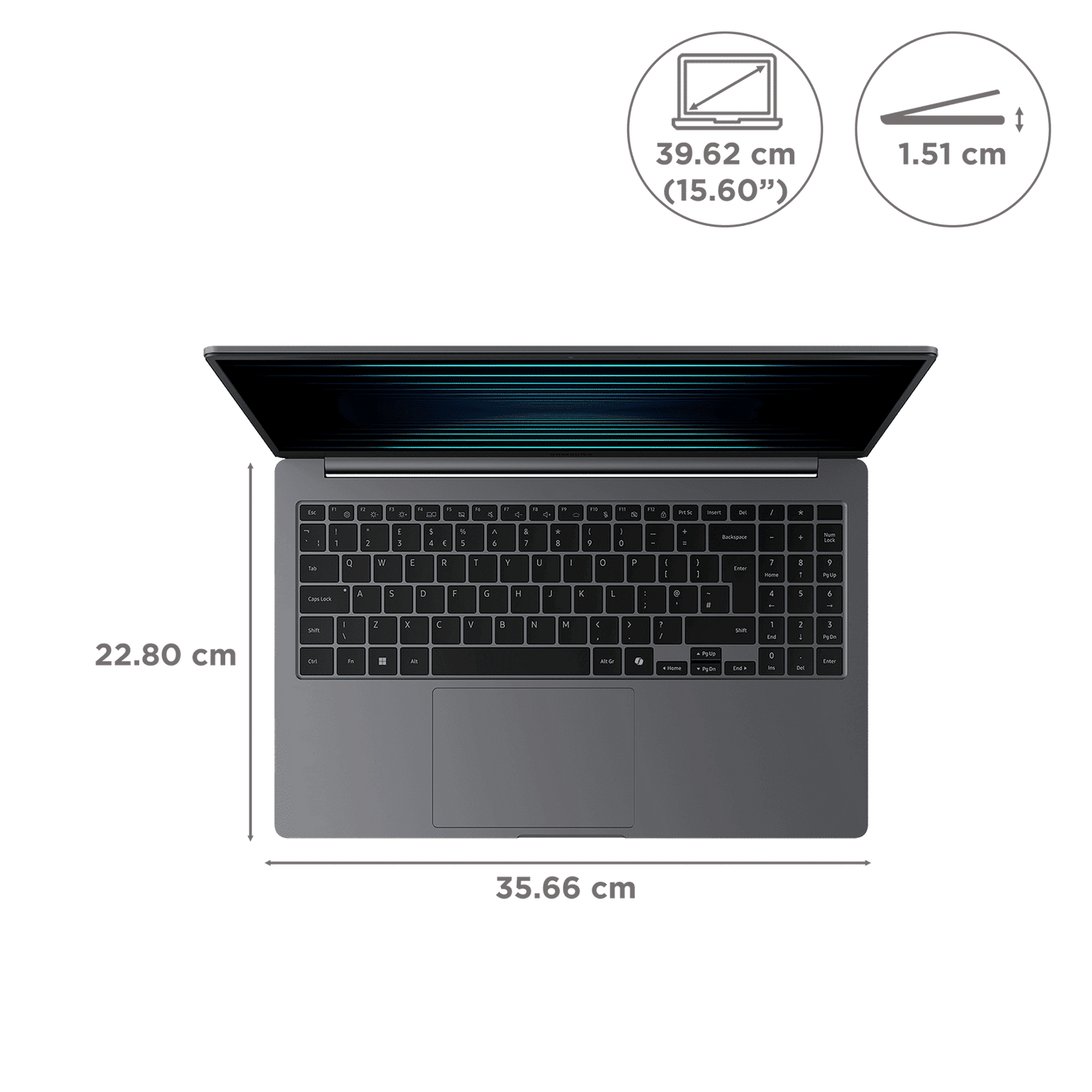SAMSUNG Galaxy Book5 Intel Core Ultra 7 Thin & Light Laptop (16GB, 1TB SSD, Windows 11 Home, 15.6 inch Full HD IPS Display, MS Office Home 2024, Gray, 1.55 KG)