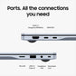 SAMSUNG Galaxy Book4 Edge Qualcomm Snapdragon X Thin & Light Laptop (16GB, 512GB eUFS, Windows 11 Home, 15.59 inch Full HD IPS Display, MS Office Home & Student 2024, Sapphire Blue, 1.5 KG)