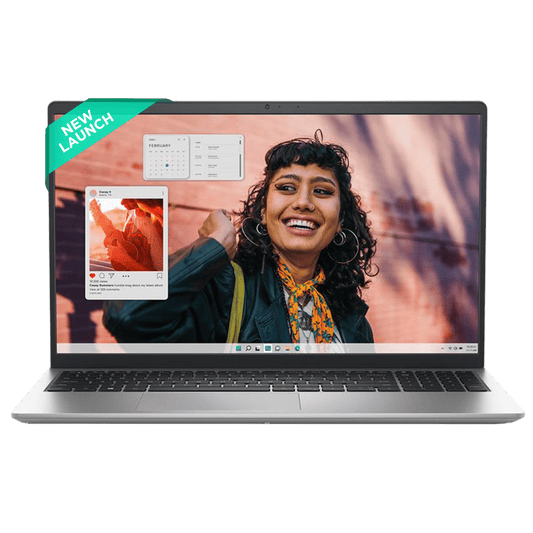 DELL DC 15250 Intel Core 3 Thin & Light Laptop (8GB, 512GB SSD, Windows 11, 15.6 inch Full HD Display, MS Office Home 2024, Platinum Silver, 1.66 KG)