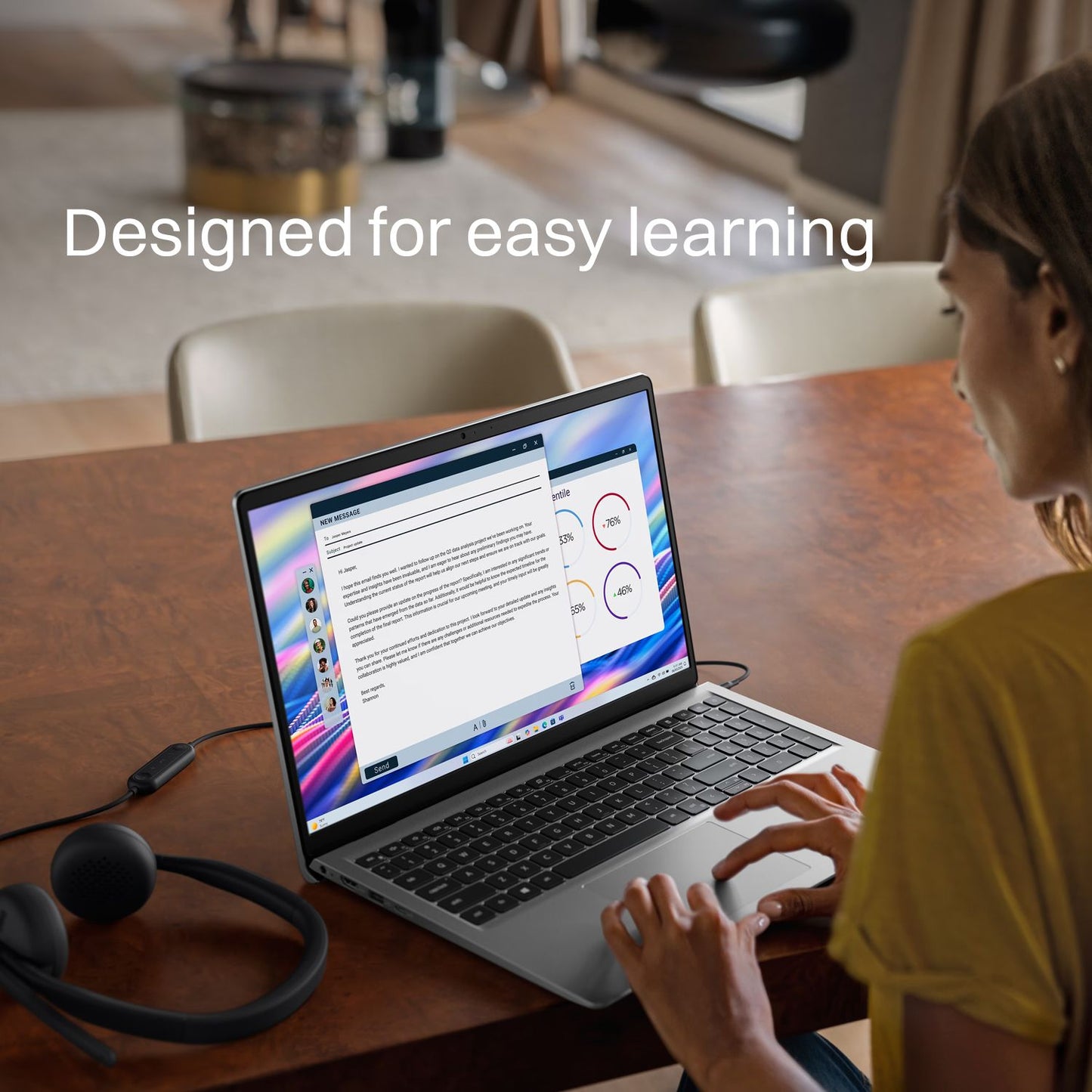 DELL DC 15250 Intel Core 3 Thin & Light Laptop (8GB, 512GB SSD, Windows 11, 15.6 inch Full HD Display, MS Office Home 2024, Platinum Silver, 1.66 KG)