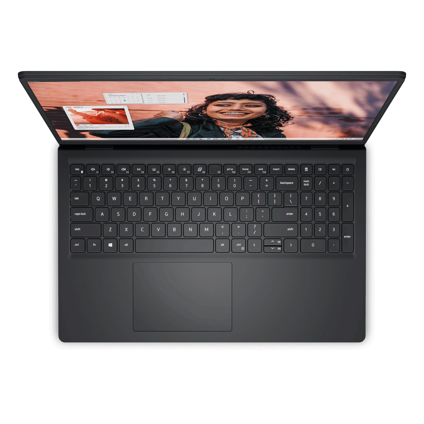 DELL DC 15250 Intel Core 3 Thin & Light Laptop (16GB, 512GB SSD, Windows 11, 15.6 inch Full HD Display, MS Office Home 2024, Carbon Black, 1.66 KG)