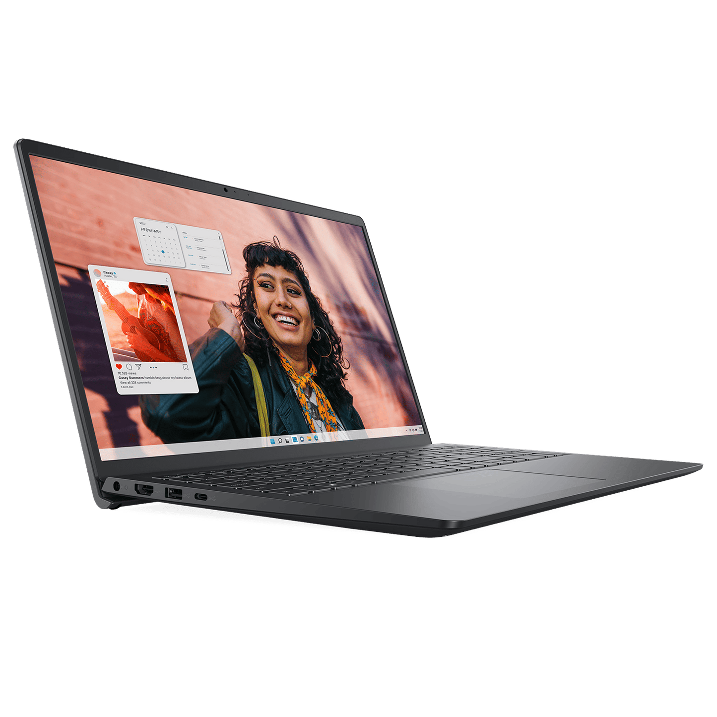 DELL Inspiron 15 Intel Core i5 13th Gen Thin & Light Laptop (8GB, 512GB SSD, Windows 11 Home, 15.6 inch Full HD IPS Display, MS Office Home, Carbon Black, 1.62 KG)