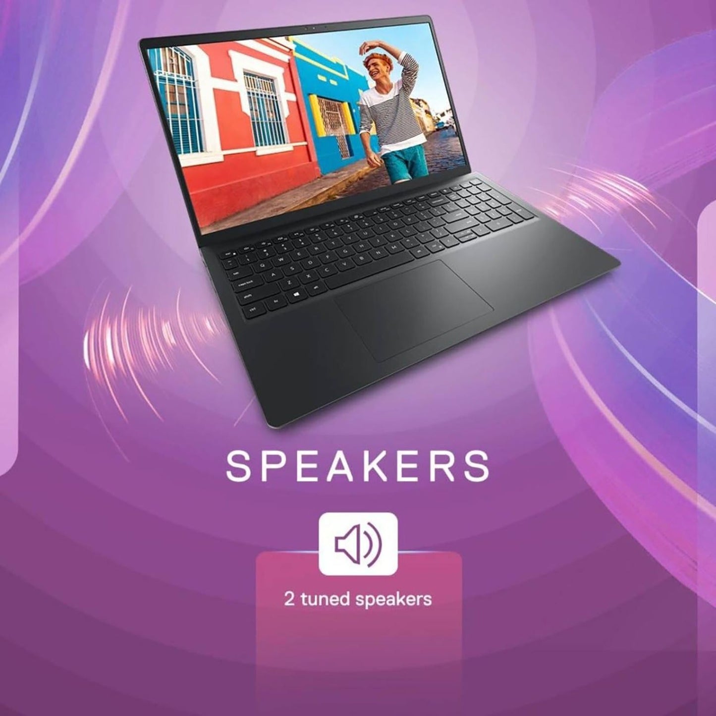 DELL DC15255 AMD Ryzen 3 Thin & Light Laptop (8GB, 512GB SSD, Windows 11, 15.6 inch Full HD IPS Display, MS Office Home 2024, Carbon Black, 1.66 KG)
