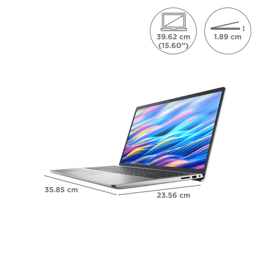 DELL 15 Intel Core i5 13th Gen Thin & Light Laptop (16GB, 512GB SSD, Windows 11 Home, 15.6 inch Full HD IPS Display, MS Office Home 2024, Platinum Silver, 1.90 KG)