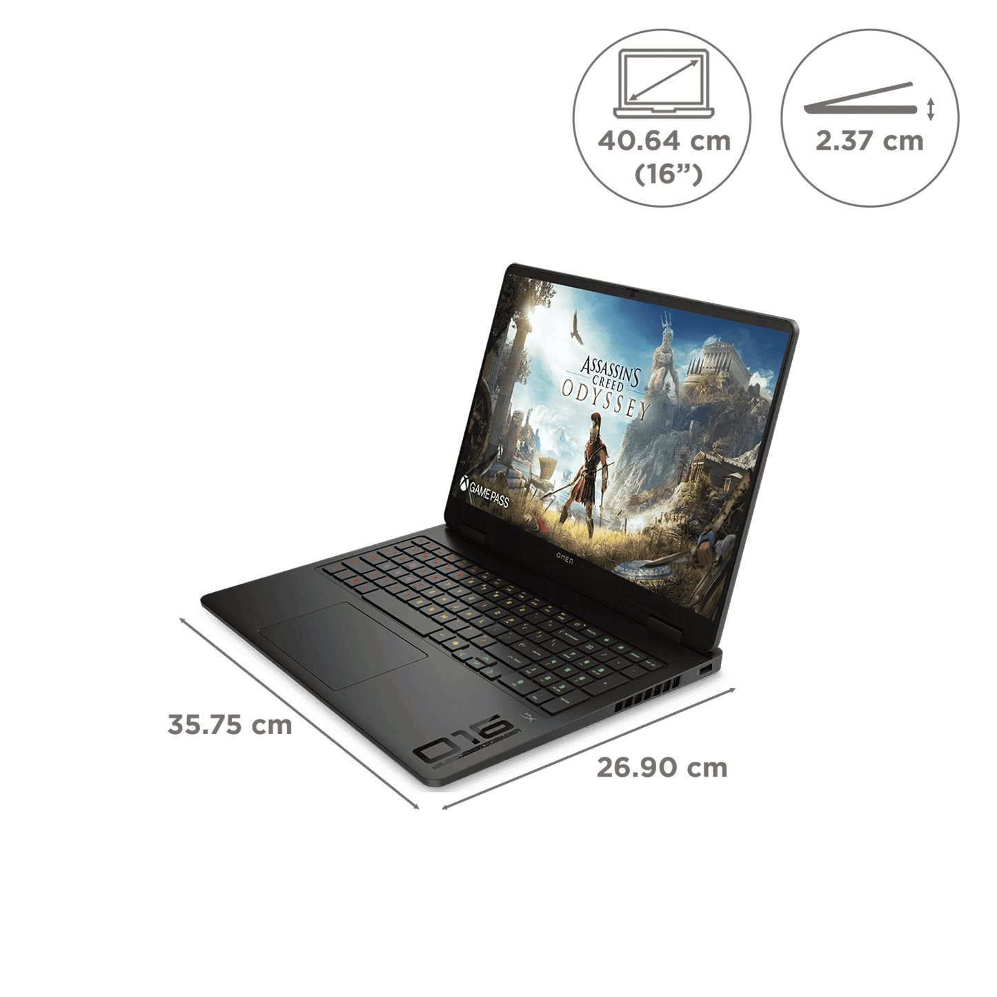 HP OMEN 16-am0279TX Intel Core i9 14th Gen Gaming Laptop (24GB, 1TB SSD, Windows 11 Home, 8GB Graphics, 16 inch 165 Hz 2K IPS Display, NVIDIA GeForce RTX 5060, MS Office Home 2024, Shadow Black, 2.43 KG)