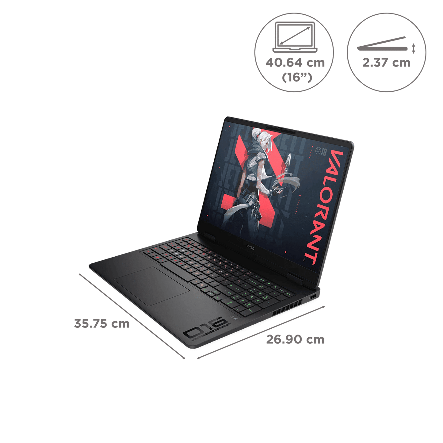HP OMEN 16 AMD Ryzen AI 7 Gaming Laptop (24GB, 1TB SSD, Windows 11 Home, 8GB Graphics, 16 inch 165 Hz 2K IPS Display, NVIDIA GeForce RTX 5060, MS Office Home 2024, Shadow Black, 2.44 KG)