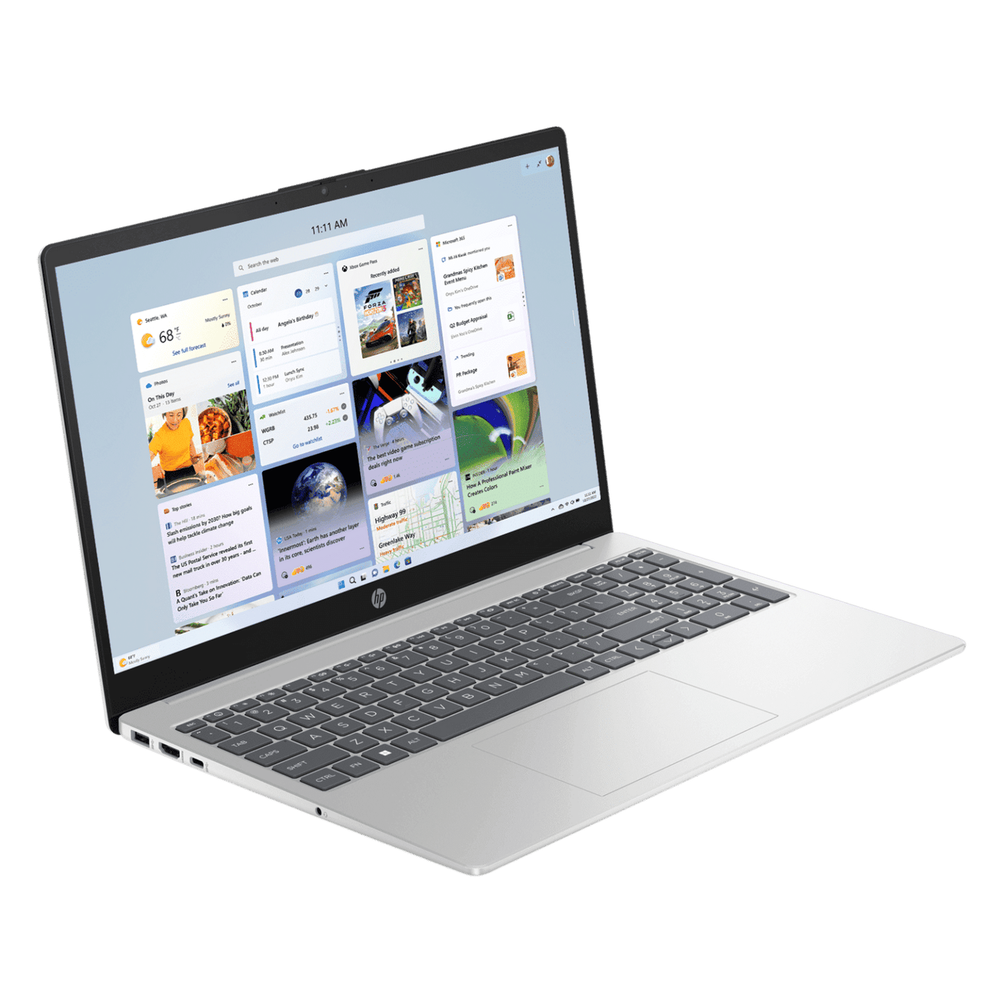 HP 15-fc0704AU AMD Ryzen 5 Thin & Light Laptop (8GB, 512GB SSD, Windows 11 Home, 15.6 inch Full HD Display, Natural Silver, 1.59 KG)