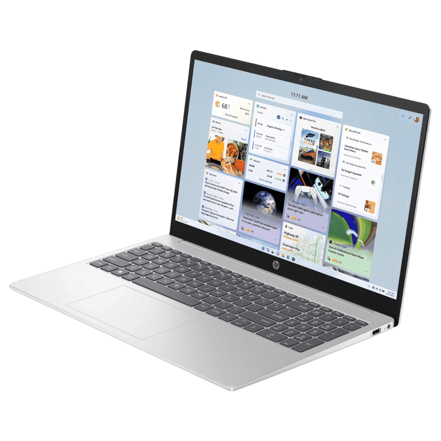 HP 15-fc0704AU AMD Ryzen 5 Thin & Light Laptop (8GB, 512GB SSD, Windows 11 Home, 15.6 inch Full HD Display, Natural Silver, 1.59 KG)