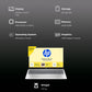HP 15-fc0703AU AMD Ryzen 5 Thin & Light Laptop (16GB, 512GB SSD, Windows 11 Home, 15.6 inch Full HD Display, Natural Silver, 1.59 KG)