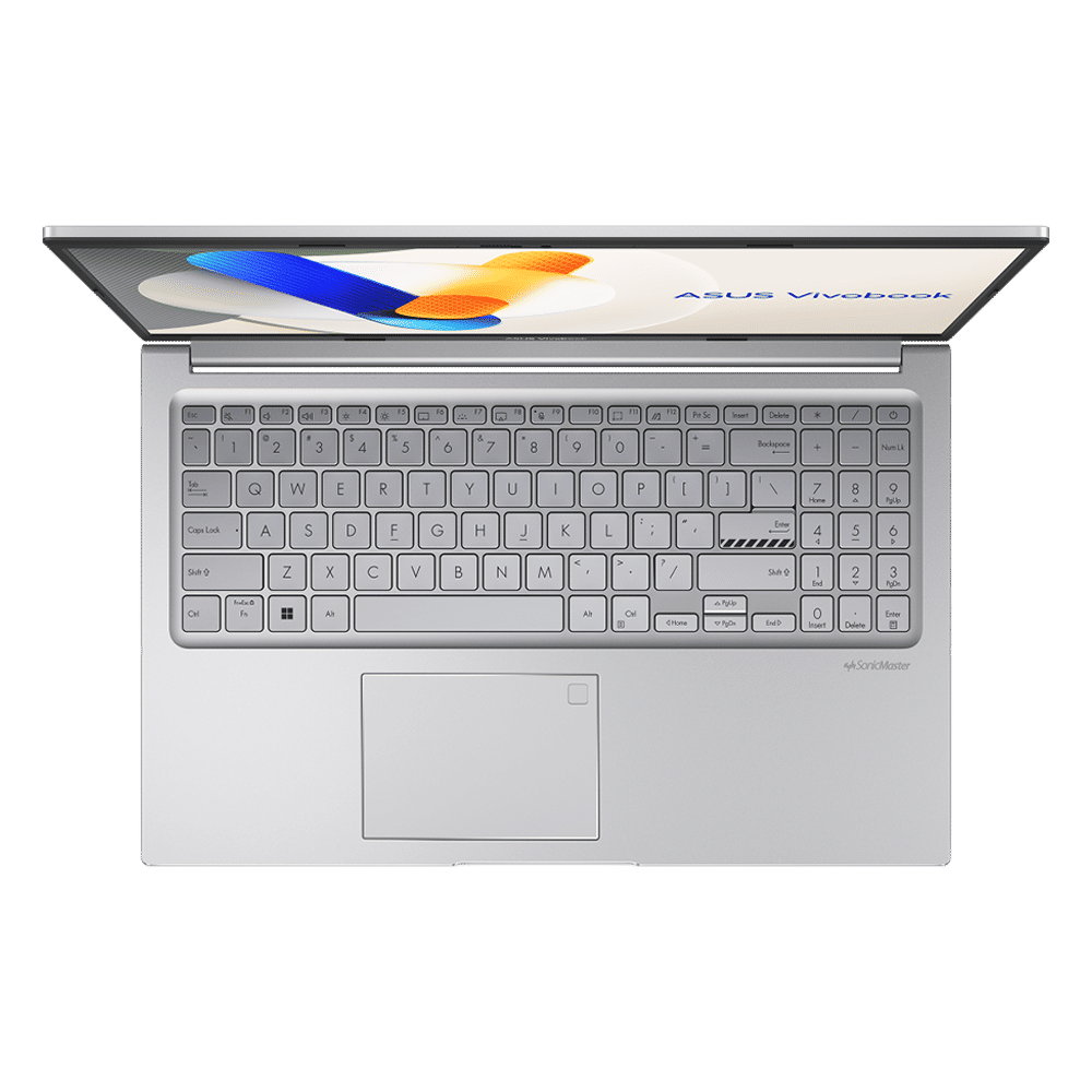 ASUS Vivobook 15 X1504VAP-BQ541WS Intel Core 5 Thin & Light Laptop (16GB RAM, 512GB SSD ROM, Windows 11 Home, 15.6 inch Full HD IPS Display, MS Office Home 2024, Cool Silver, 1.70 KG)