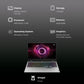 Lenovo LOQ 15AHP10 AMD Ryzen 7 Gaming Laptop (16GB, 1TB SSD, Windows 11 Home, 8GB Graphics, 15.6 Inch 144 Hz Full HD IPS Display, NVIDIA GeForce RTX 5060, MS Office Home 2024, Luna Grey, 2.4 KG)